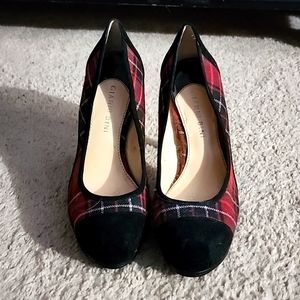 Gianni Bini plaid heel pump